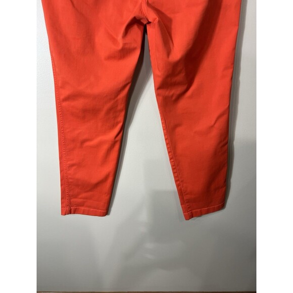 Lauren Ralph Lauren Jeans Size 6Womens Orange Stretch Mid Rise Straight Ankle - Picture 14 of 14
